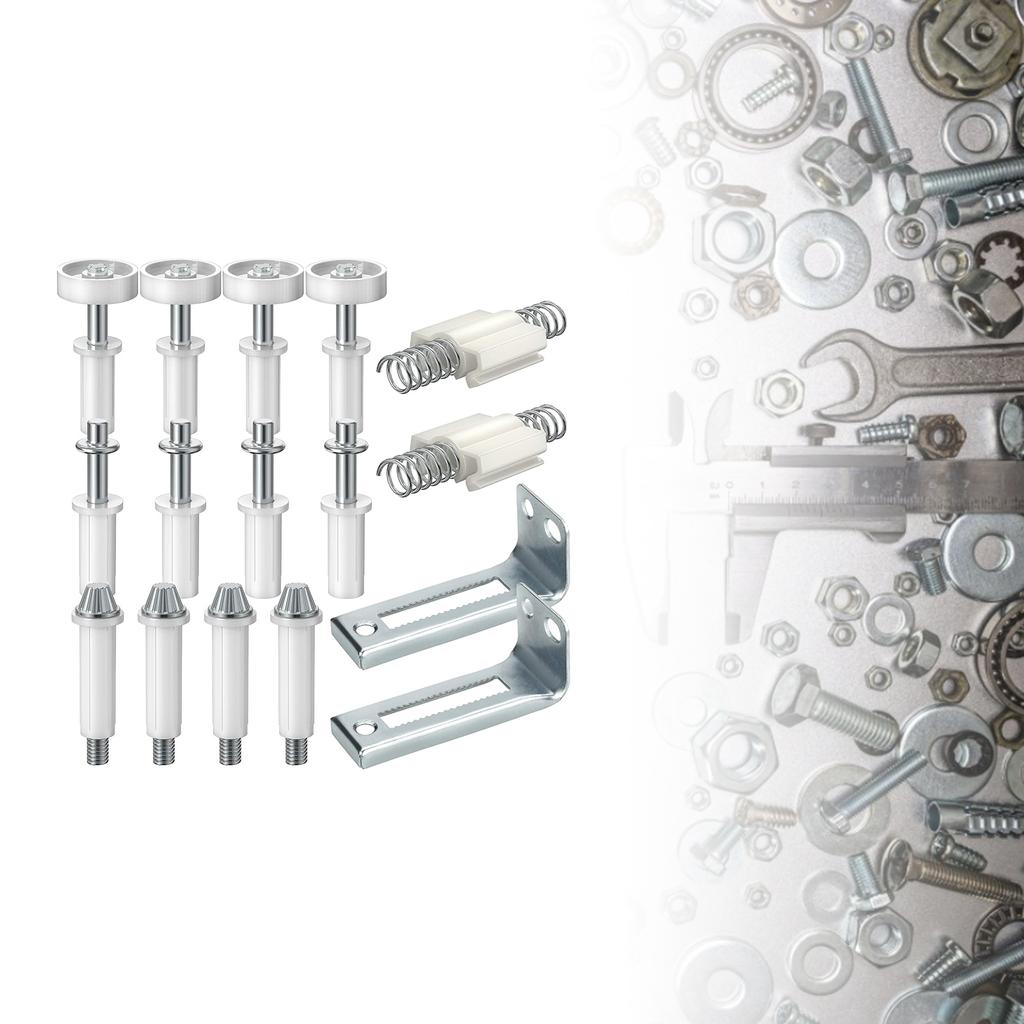 Door Hardware Repair Kit Bi-Fold Door Hinges Stainless Steel Top Pivots Bi-Fold Door Hardware Repair Replacement Kit