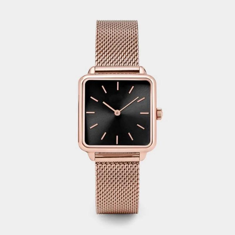 Top Women's Quartz Watches Square Analog Wrist Watches for Woman Simple Ladies Clock Gift reloj de