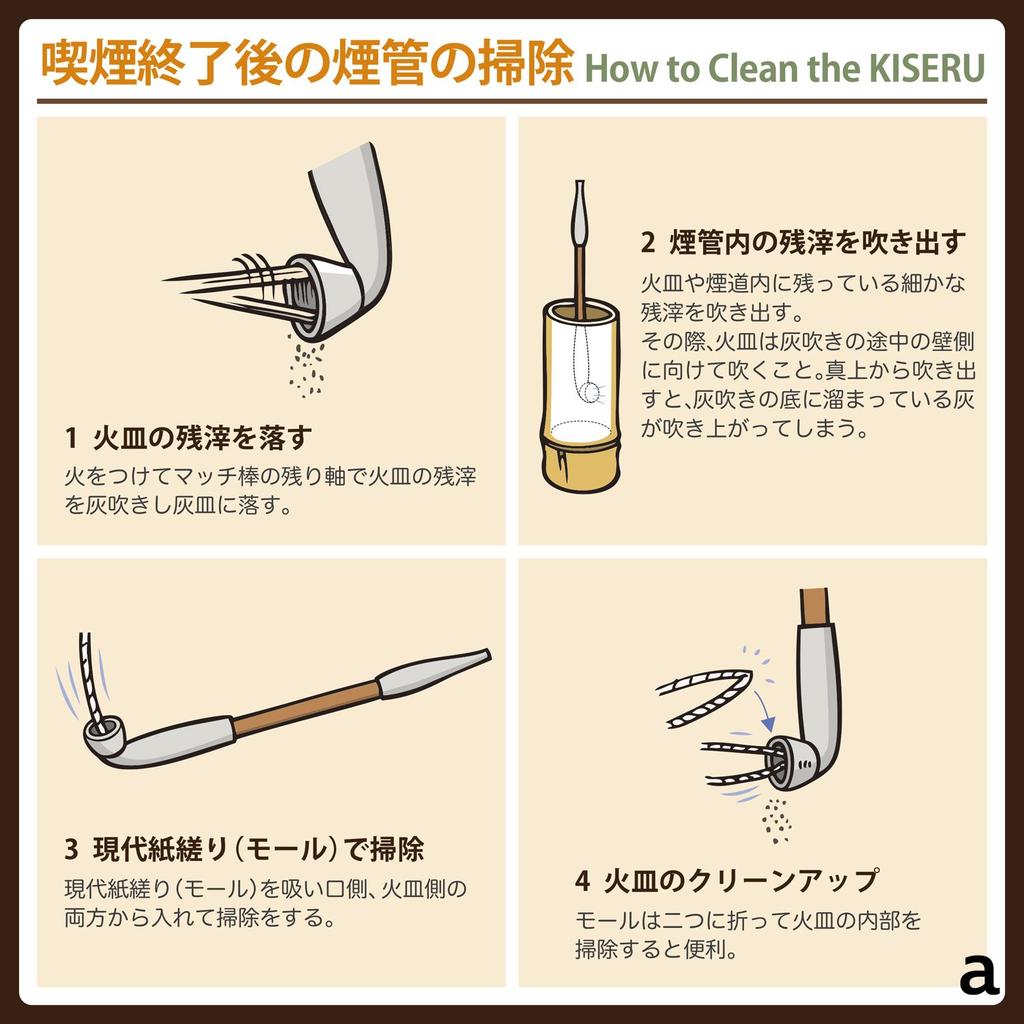 Tsuge Marufuku Giseru Pipe, Gold, Large, #50931