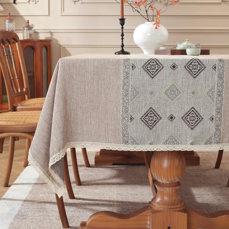 Tablecloth Classical Style Light Luxury Rectangular Dining Table Cloth Coffee Table Cloth Tablecloth Amazon