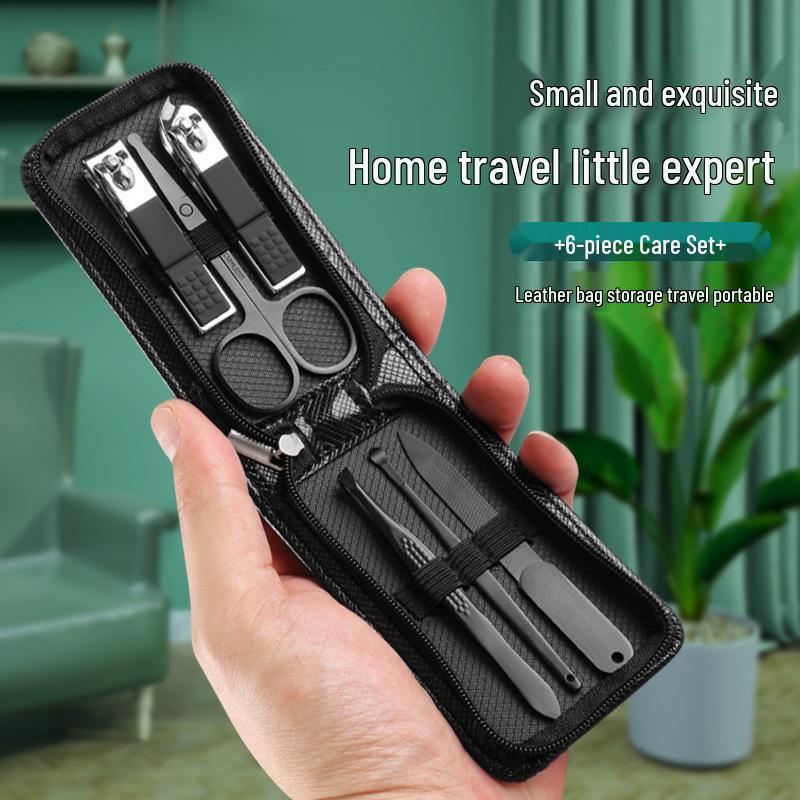 6-Piece Nail Care Set: Clippers, Pliers & Tools for Manicure and Pedicure