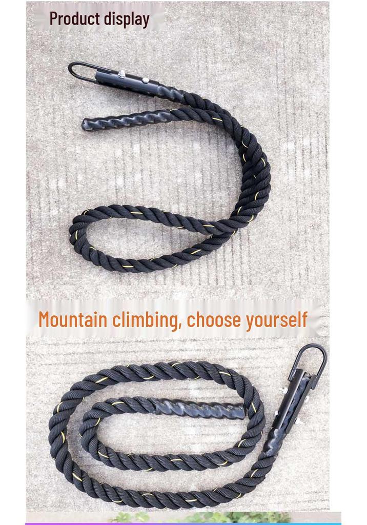 Multi-Functional Climbing Rope for Gym, Firefighting, Strength Training & Endurance: Hemp Rope for Arm & Abdominal Muscle Building