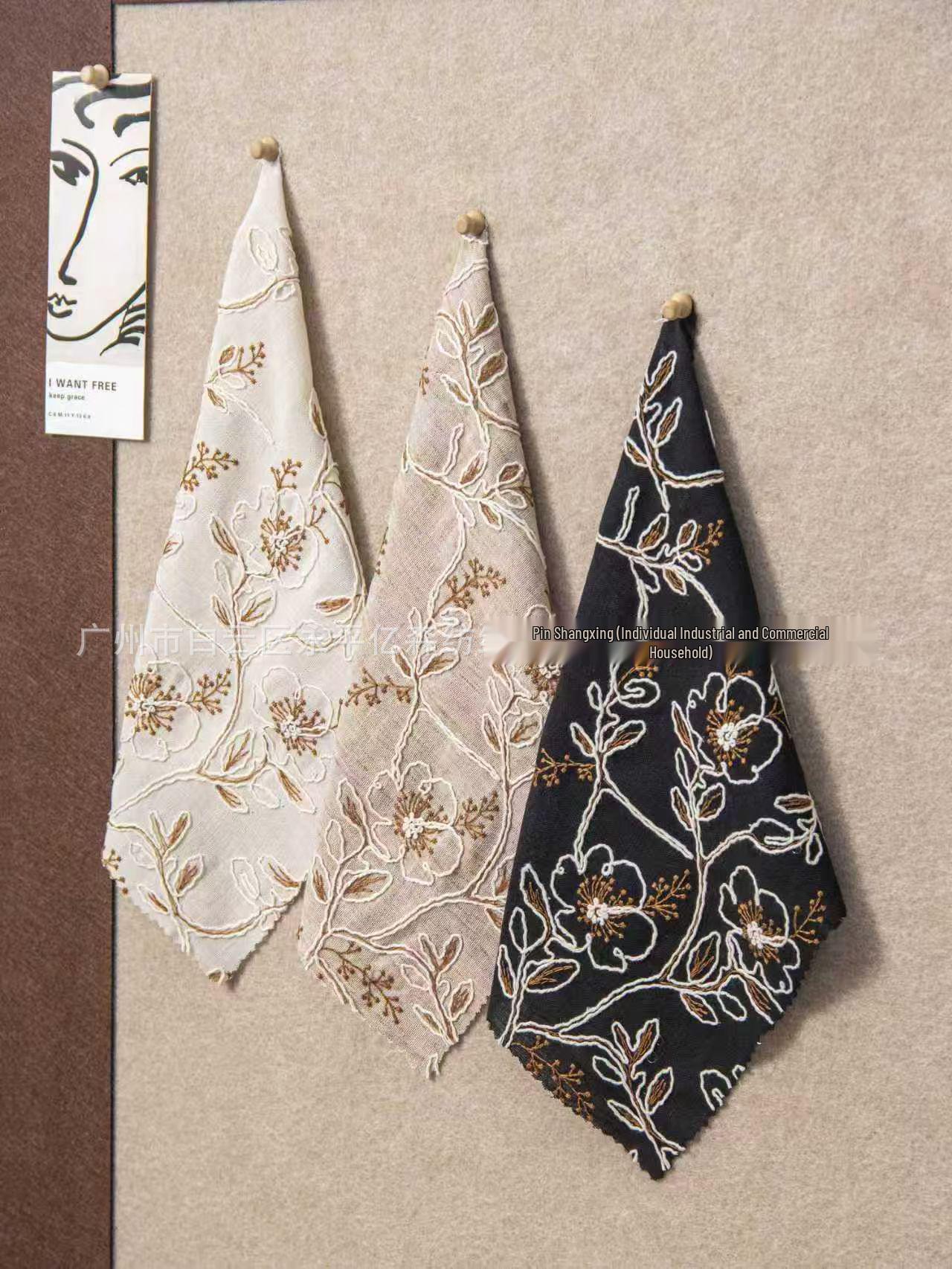 Children s Retro Embroidered Qipao with Lace Trim хаки