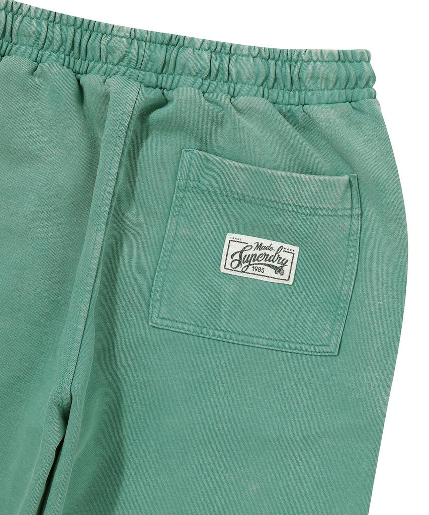 Syupeodeulai Vintage Washed Wide Sweatpants Green