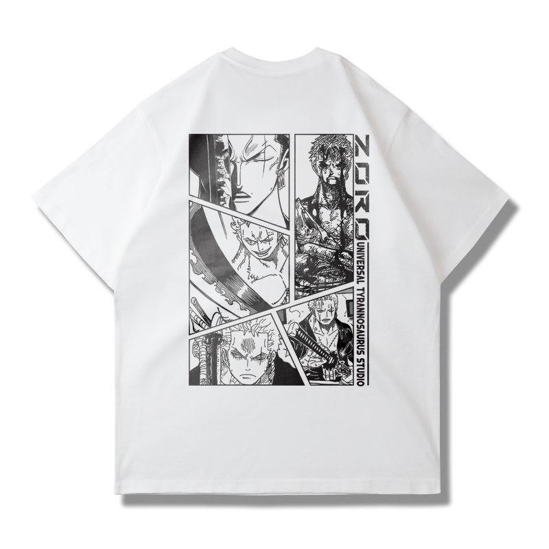 One Piece Grafisch T-shirt Luffy ACE Anime Tee Heren 2026 Zomer Mode Oversized Straat Casual Y2K Tops Streetwear Kleding