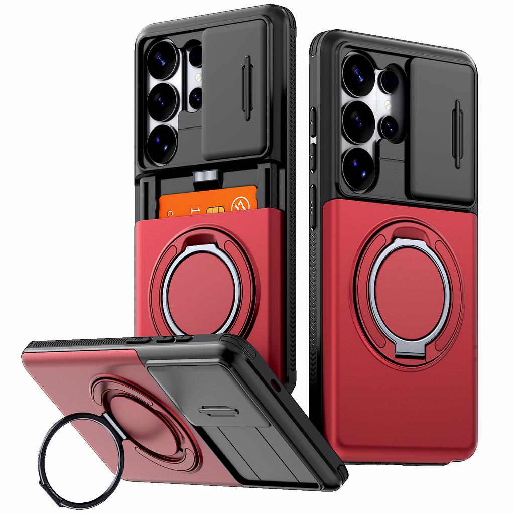 Custodia a Portafoglio di Lusso Per Samsung Galaxy S26 S25 S24 Ultra Plus S23Ultra S22Ultra A57 A37 A27 A56 A17 Slot per Schede Supporto Stand Cover