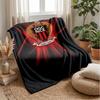 OGC Nice FC Weiche Flanell-Fleece-Decke Leichte Gemütliche Warme Überwurfdecke für Sofa Bett Heimdekoration