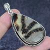 Septerian Stone Gemstone 925 Sterling Silver Jewelry Pendant 2.44"