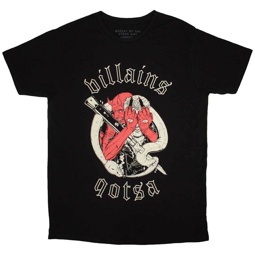 Queens Of The Stone Age Villains T-Shirt Black New Unisex T-Shirt XL