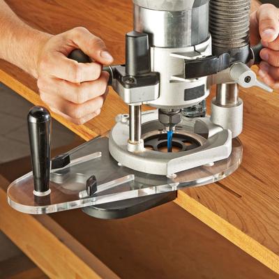 Carpenter Locator Placă de bază universală pentru router offset pentru Bosch DeWalt