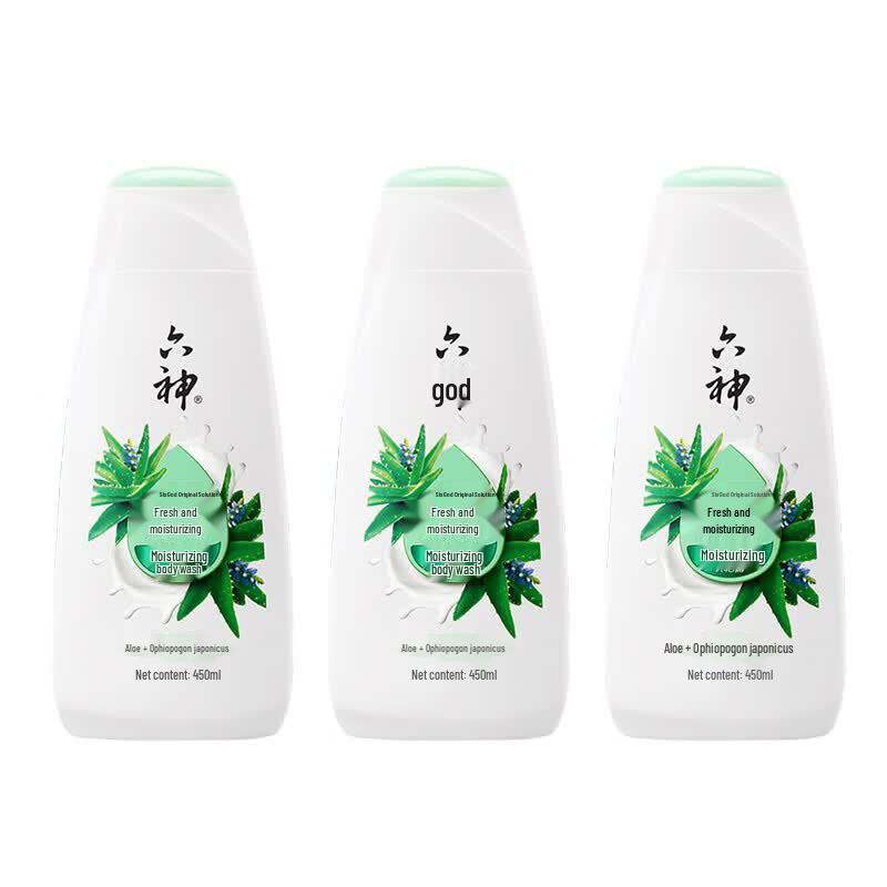 Liushen Summer Refreshing & Moisturizing Shower Gel (3x450ml)