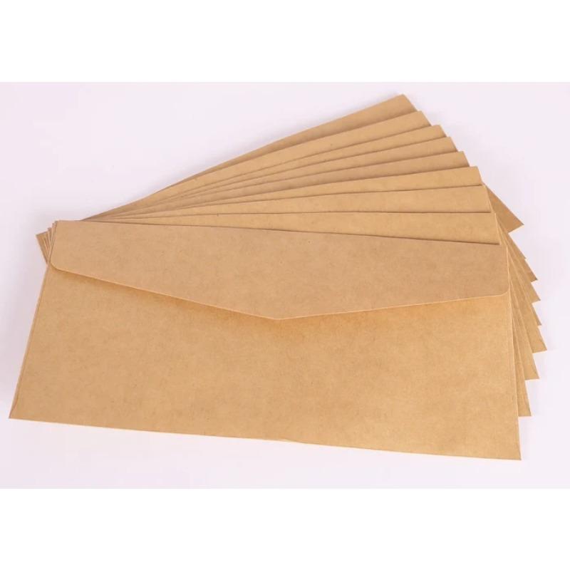 

10 шт. классических бумажных конвертов, белые, черные, крафт, пустые бумажные конверты с окошком, свадебные приглашения, подарочные конверты