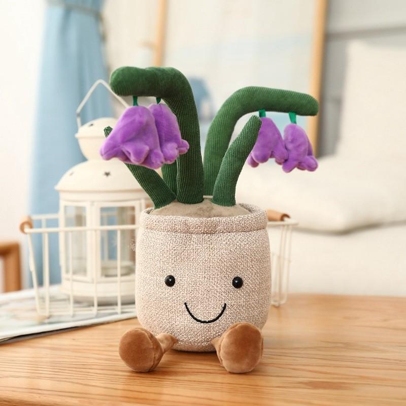 Simulation Plant Doll Daffodil Tulip Fun Potted Series Plush Toy Decorative Ornaments
