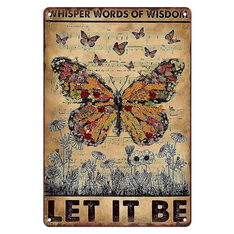 Vintage MetL Tin Signs Funny In A World Full of Roses Be A Sunflower Poster Tin Signs  Decoration for Home Cafe Bars Wall Decor