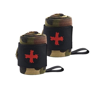 Japanese Harbinger Red Line Wrist Wrap Camouflage Unisex Training Wrist Wrap Wrist Wrap Support Bench Press Length 18 Inches 22121 [Genuine Product]