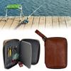 Artificial Crankbait Fishing Tackle Binder Bag Fishing Lure Bag Spoon Baits Trout Lure Wallet PU Leather Organizers Bag