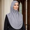 Soft Fabric Pullover Hijab Full Coverage Women Hijab Scarf New Instant Turbans  Daily Wear
