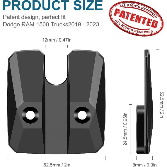 Veharvim Sun Visor Repair Kit Fits For Dodge RAM 1500 Trucks -, 1 Pack Aluminum Car Sun Visor Repair Kit, Car Sun Visor Fixer, Sun Visor Clip