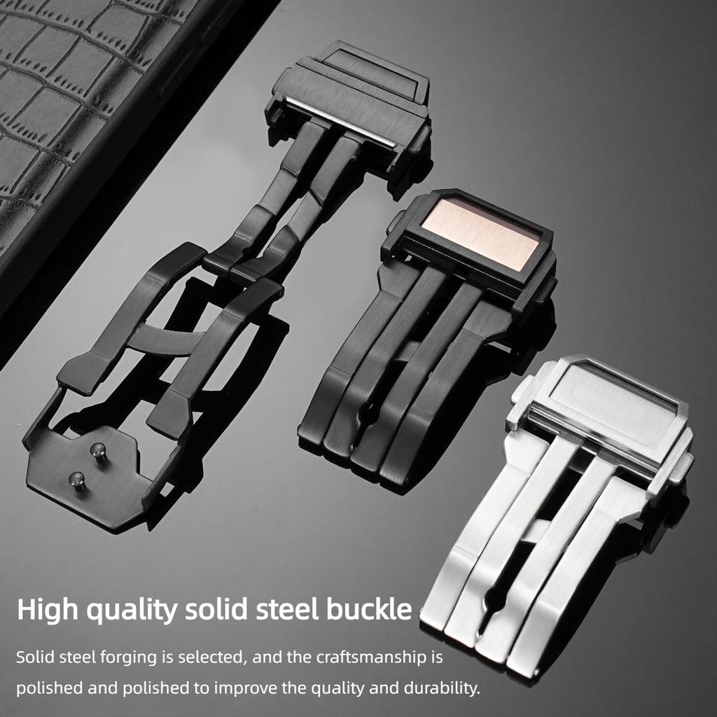 Horlogeband accessoires horlogesluiting Voor HUBLOT Big Bang Riem 22mm dubbele druk Vlindergesp Roestvrij Staal Horlogesluiting onderdelen