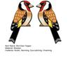 1 Pair Bird Door Topper Rustic Bird Shape Door Frame Corner Sculpture Wooden Wall Art Sign for Bedroom Living Room