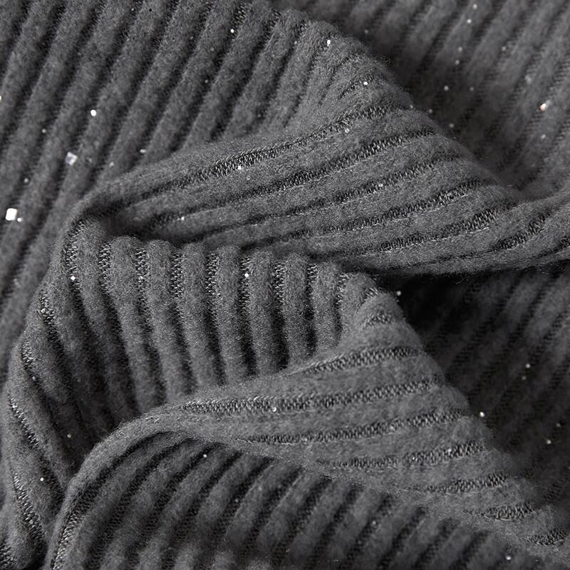 Women's V-Neck Contrast Patchwork Knit Cardigan