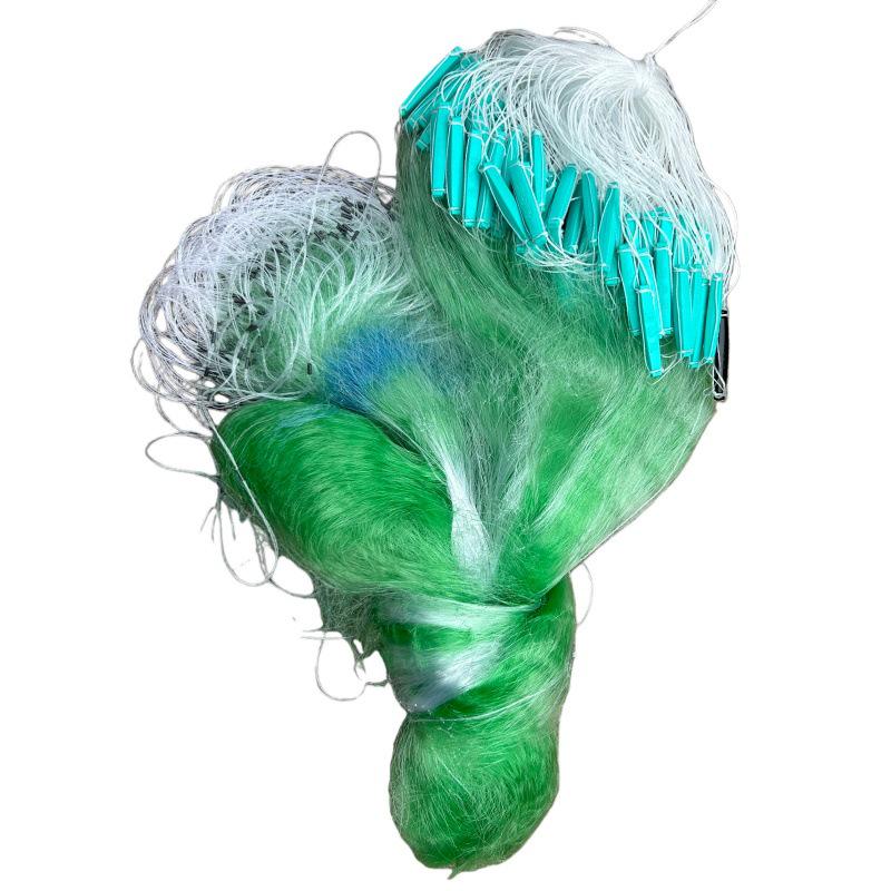 Thickened Three-Layer Green Wire Fishing Net for Large Fish