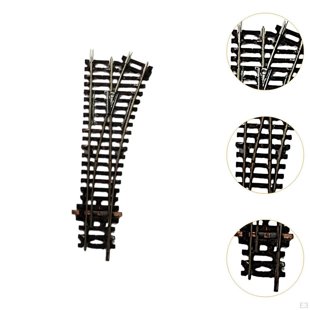 1/87 HO Scale Train Track Model, Sand Table Landscape, Railway Switch, Accessories