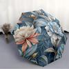 1pc Floral Pattern Automatic Open/Close Umbrella, Windproof, Folding Compact Umbrella with Lightweight Design for Women/Men031