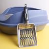 Cat Litter Scoop with Ergonomic Long Handle Stainless Steel Deep Shovel Slotted Litter Scooper Non-stick Poop Sifting Shovel Sifter Pet Supplies