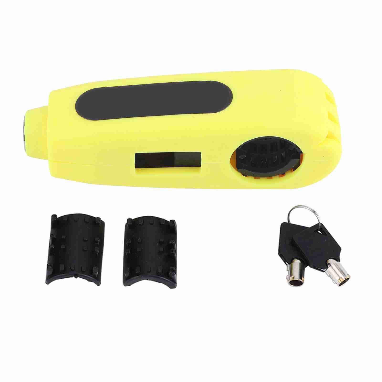 Motorcycle Handlebar Brake Lever Lock Throttle Grip Anti Theft Security Lock(Yellow)
