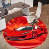 1PC Racing Car Round Chair mat Area Rug - Non-Slip, Floor Mat for Office, Bedroom, and Indoor Decor -Gift D1127218