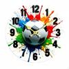 Sports Themed Wall Clock Silent NonTicking 3D Ball Precision Movement House Decoration for