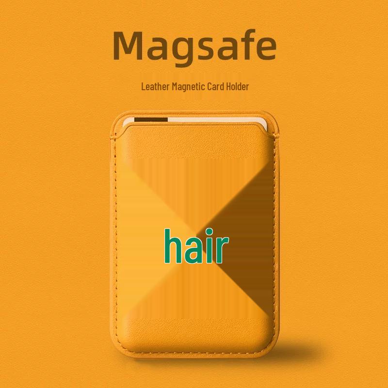 

Traditional Chinese Magnetic Leather Card Holder for Apple Case - MAGSafe Compatible Single Card Case