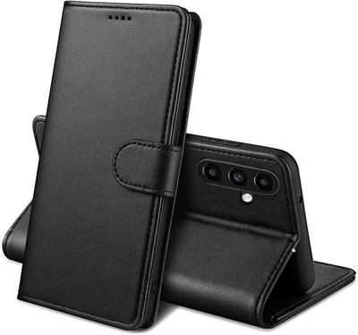 Hülle - Phonillico® - Samsung Galaxy A16 4G / 5G - Geldbörse Schwarz - Magnetklappe - Kartenfächer