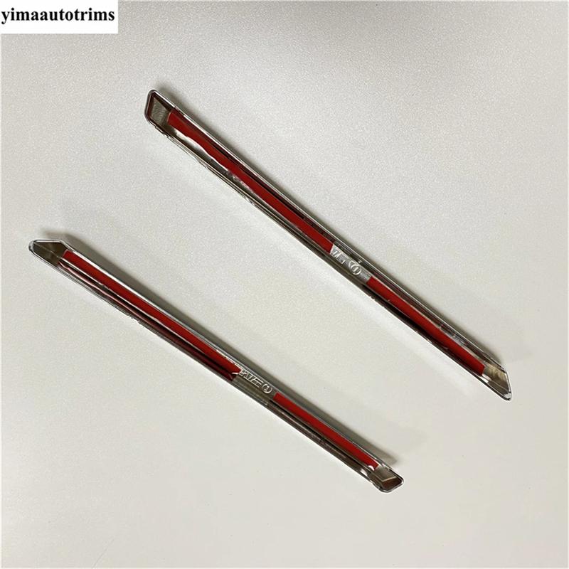 Car Front Hood Grille Grills Strip Decoration Cover Trims Fit For Mazda 3 2017 2018 ABS Chrome Accessories Exterior Refit Kit