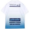 Goleador Classic Sublimation Farbverlauf Punktmuster Trainings-T-Shirt, Weiß x Smaragd