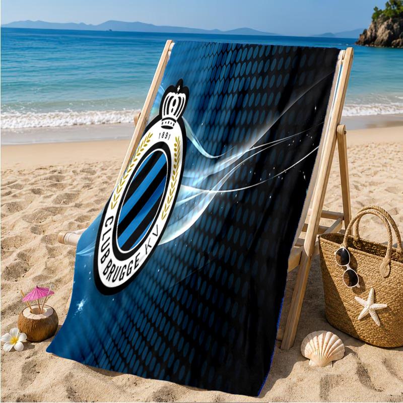 Golden Club Atletico Emblem Beach Towel Microfiber Beach Towel, Lightweight and Quick-Dry, for Summer Travel, Swimming Pool Fan Birthday Gift