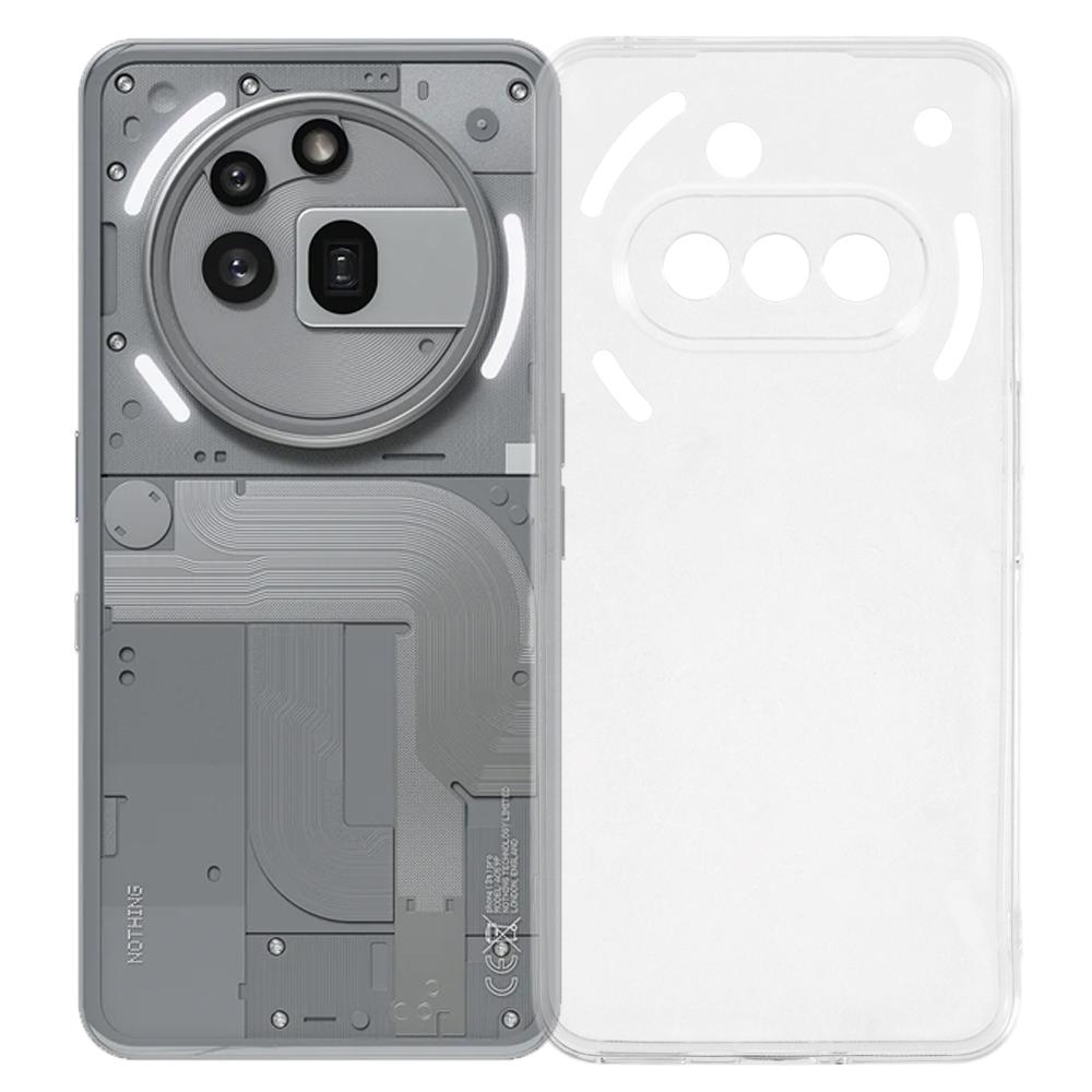 

UNITHIN Для Nothing Phone (3а) Чохол Ультратонкий 0,7 мм Прозорий ТПУ Протиударний Чохол для Телефону Точні Вирізи As Shown A