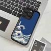 Japanese Waves Phone Case For IPhone 17 16 15 14 13 12 11 Pro Max 16E Plus INS Soft Cover