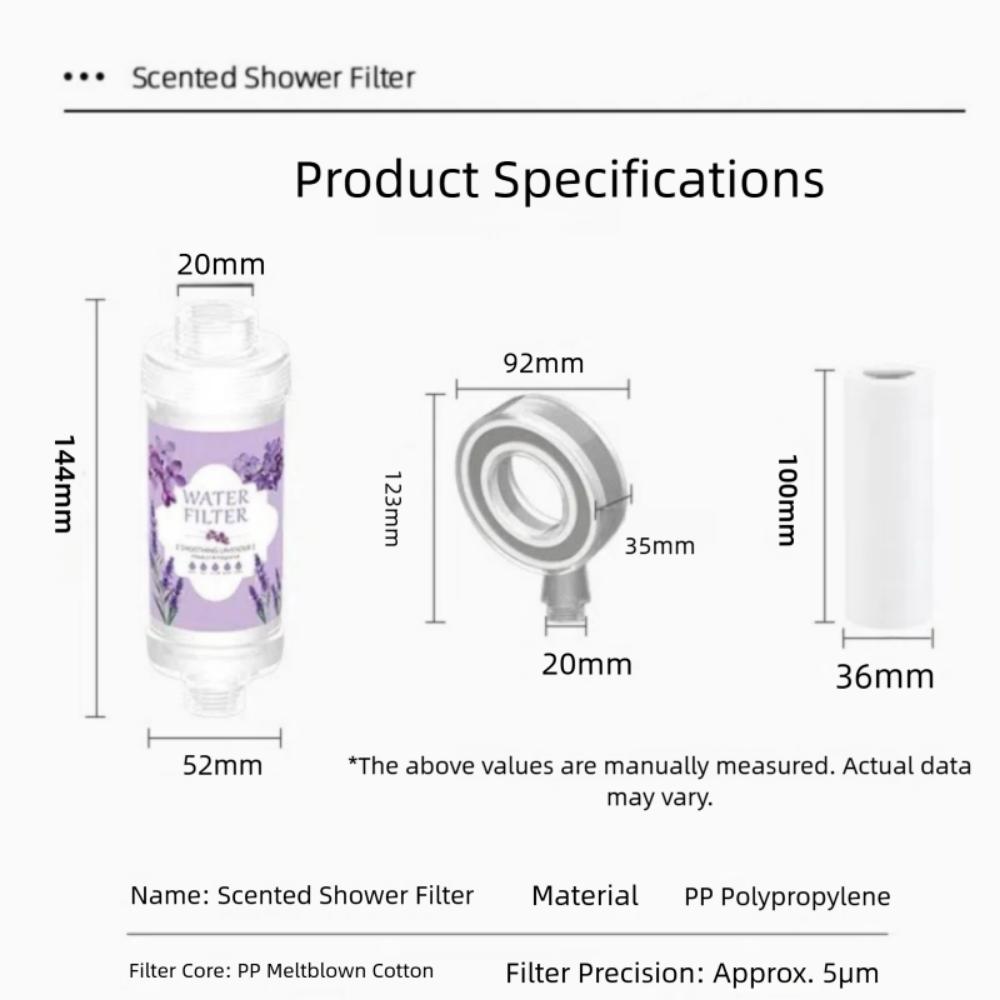 Replaceable Shower Filter Perfume Fragrance Shower Cartridge  Bathroom Accessories