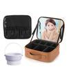 LEAFEEL Makeup Box with Large Capacity Cosmetic Cosmetic Travel Cosmetic Skin Care Makeup Brush Skin Care Storage Professional Makeup Pouch with