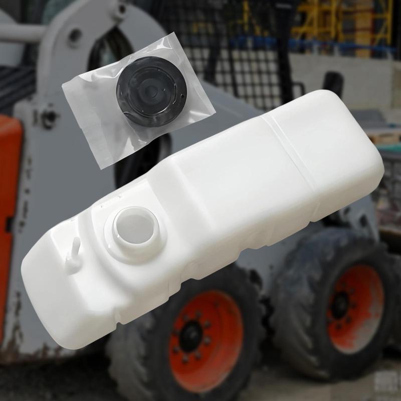 Expansion Tank with Cap Sturdy Plastic Construction Maintenance Solution for Skid Steer Loader Cooling System S160 S175 S185