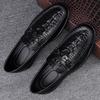 Fashion New Crocodile Pattern Summer Loafers Luxury Brand Slip on Flats Genuine Leather Dress Driving Moccasins Casual Leather Footwear