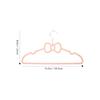 NUOLUX Clothes Hangers, Ribbon, Non-Slip, Pink, 39.5cm, 10 Pieces, Cute Butterfly Shape, Prevents Sagging, Suitable for Suits, Jackets, Basic Clothes,