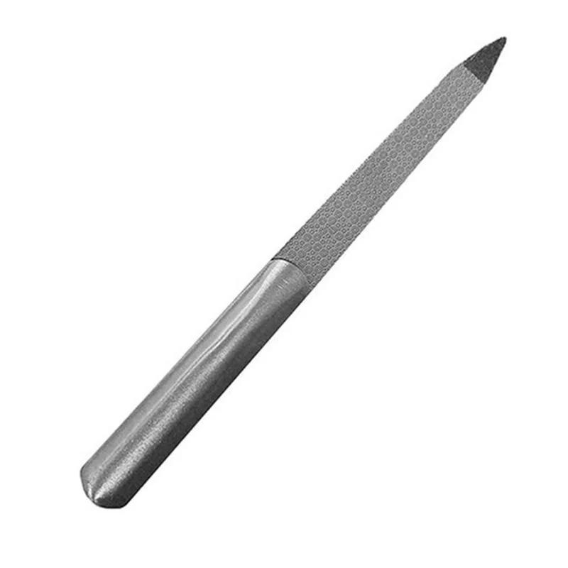 Nail Down Stainless Steel Double Multi-function Nail Scrub Peeling Article Polishing Nail File Hand Beauty Tools Accessory