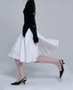 Jinju Yuz Slit Midi Skirt [White]