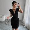 A Women's Summer Round-neck Elegant Slimming and Figure-hugging Dress