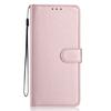 For Samsung Galaxy S24 FE Wallet Case with Strap/Multiple Card Slots Solid Color Leather Stand Phone Cover