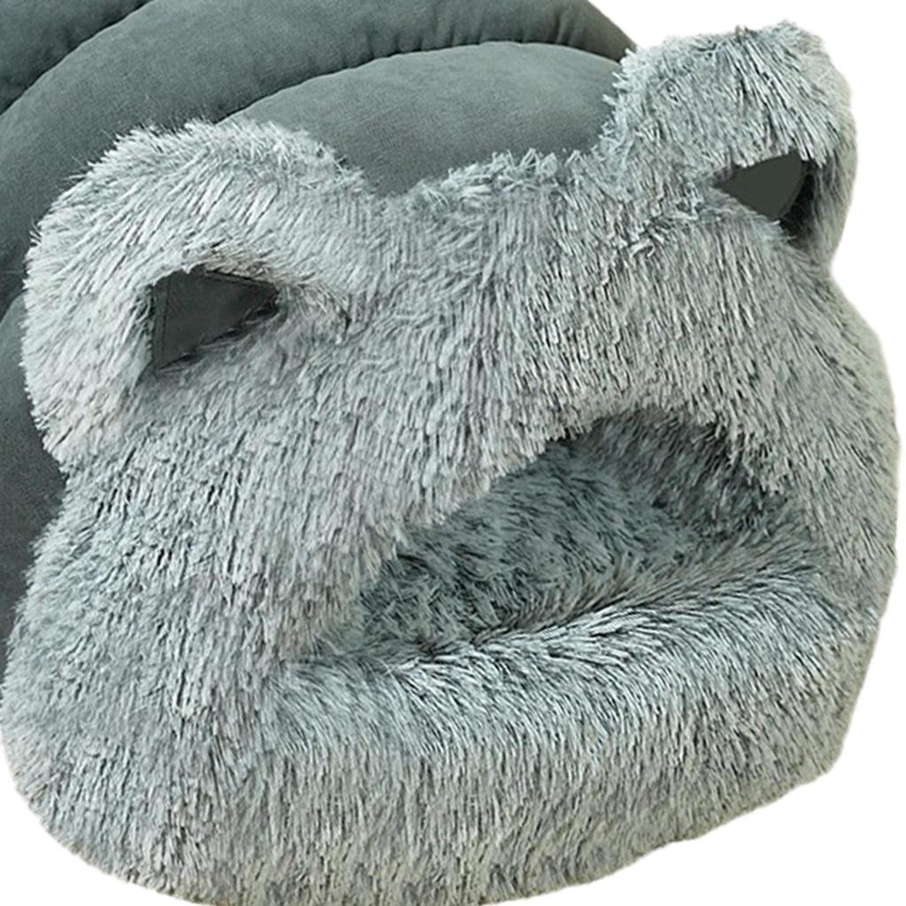 Plush Cat Bed Comfortable Kitten Kitty Shelter for Small Animal Pet Supplies