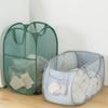 Mesh Pop Up Laundry Hamper Laundry Basket Side Pocket Collapsible Laundry Basket